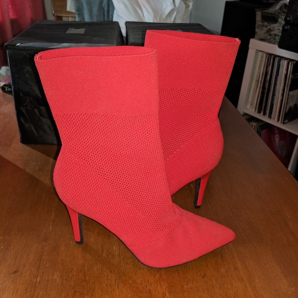 Red Women's Ankle Boots